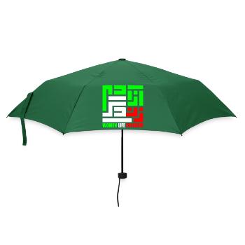 Women life freedom - Regenschirm (klein) - Flaschengrün - Vorne