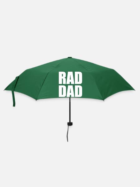 Rad dad - Regenschirm (klein) - Flaschengrün