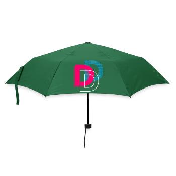 Anfangsbuchstabe D - Regenschirm (klein) - Flaschengrün - Vorne