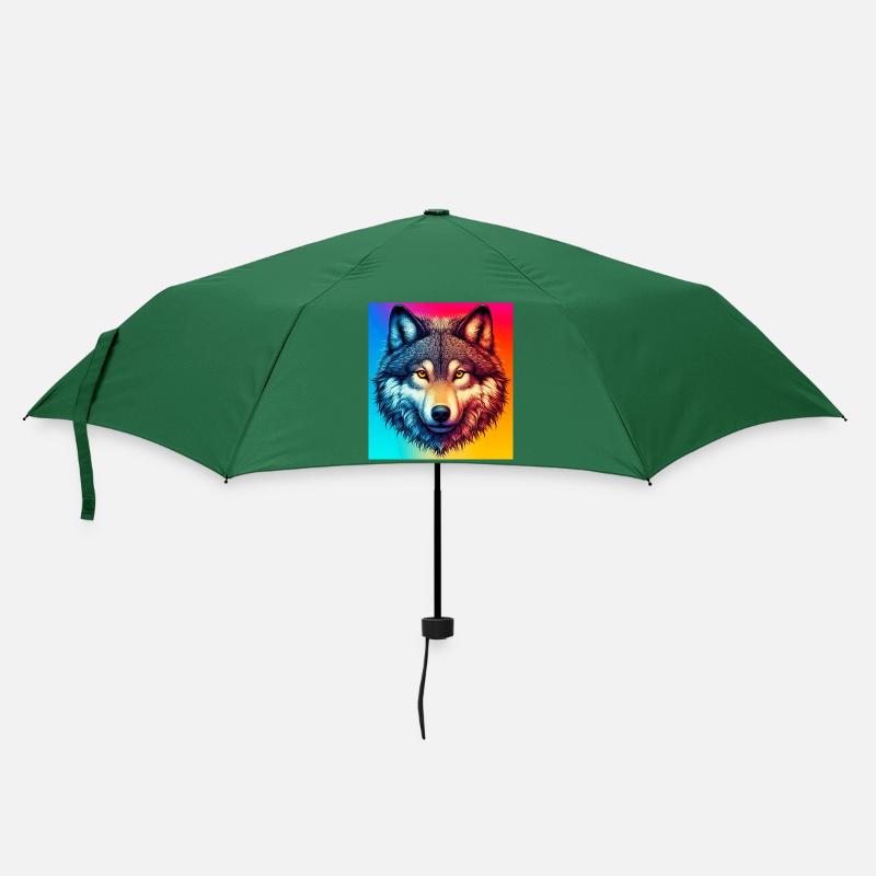 Loup - Parapluie standard - vert bouteille