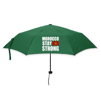 Morocco stay strong - Regenschirm (klein) - Flaschengrün - Vorne