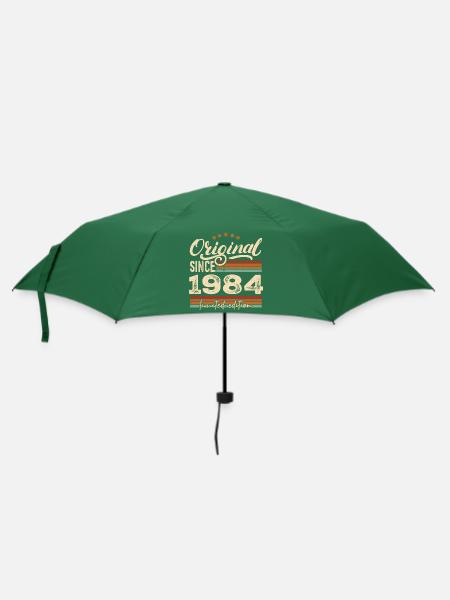 Original 1984 Jahrgang - 1984 Geburtstagsgeschenk - Regenschirm (klein) - Flaschengrün