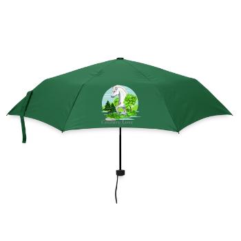 Country Love - Regenschirm (klein) - Flaschengrün - Vorne