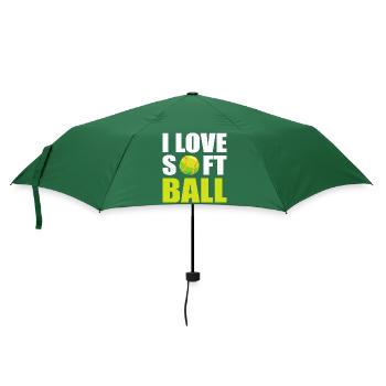Softball Softball-Spieler - Regenschirm (klein) - Flaschengrün - Vorne