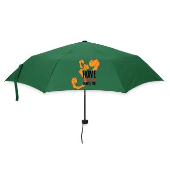 Schlangen Liebhaber | Haustiere Reptil Geschenke - Regenschirm (klein) - Flaschengrün - Vorne