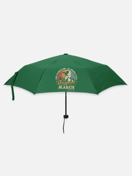 März 1974 Jubiläum 1974 Legenden März 1974 - Regenschirm (klein) - Flaschengrün