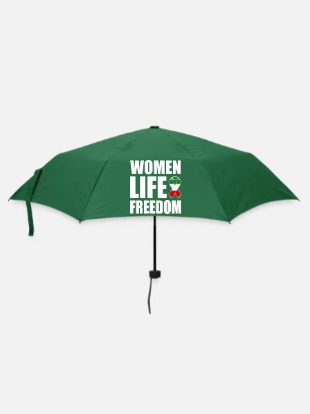 Women life freedom - Regenschirm (klein) - Flaschengrün