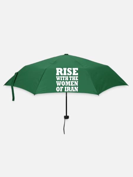 Rise with the women of iran - Regenschirm (klein) - Flaschengrün