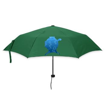 Tauchboden Taucher-Form - Regenschirm (klein) - Flaschengrün - Vorne