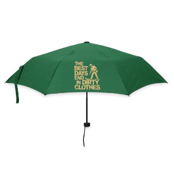 Dein Schatz wartet - Regenschirm (klein) - Flaschengrün - Vorne