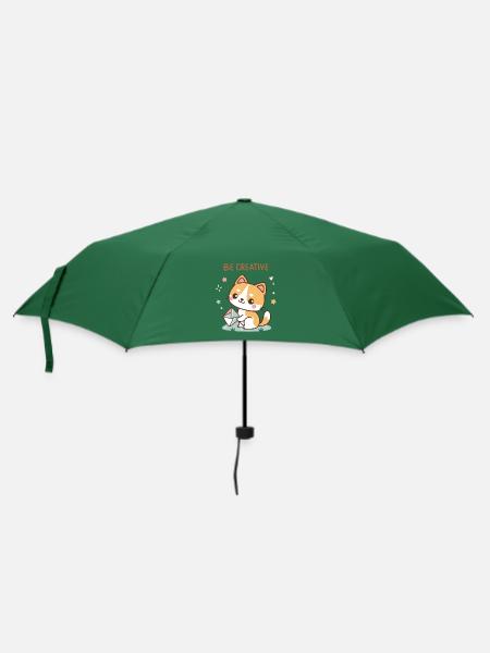 Kreativer Chat - Regenschirm (klein) - Flaschengrün