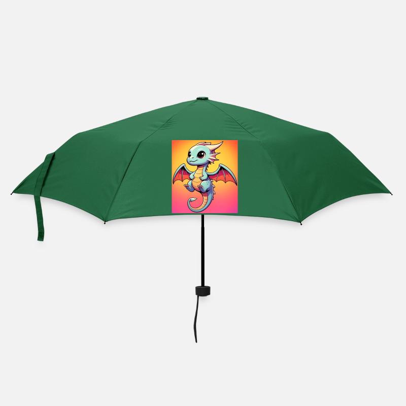 dragon - Umbrella (small) - bottlegreen