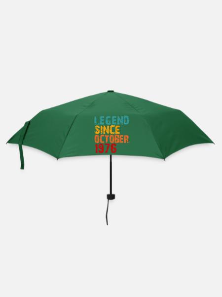 Legende seit Oktober 1976 40. Geburtstagsgeschenke für - Regenschirm (klein) - Flaschengrün