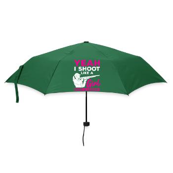 Tontaubenschießen - Regenschirm (klein) - Flaschengrün - Vorne