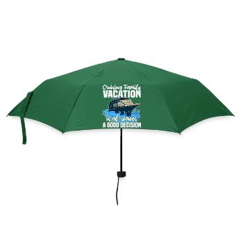 Kreuzfahrt Urlaub - Regenschirm (klein) - Flaschengrün - Vorne