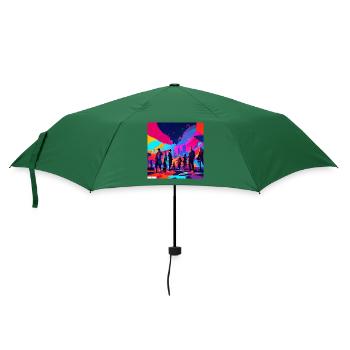 Digitale Fantasie-Freundschaft - Regenschirm (klein) - Flaschengrün - Vorne