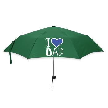 Ich liebe Papa SE - Regenschirm (klein) - Flaschengrün - Vorne