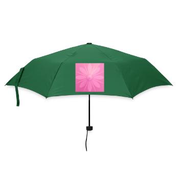 Pinke Blume Schön Geschenk - Regenschirm (klein) - Flaschengrün - Vorne