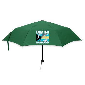 Bimini Bahamas Flagge - Regenschirm (klein) - Flaschengrün - Vorne