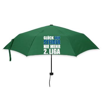 GLÜCK AUFSTEIGER NIE MEHR 2. LIGA - Regenschirm (klein) - Flaschengrün - Vorne