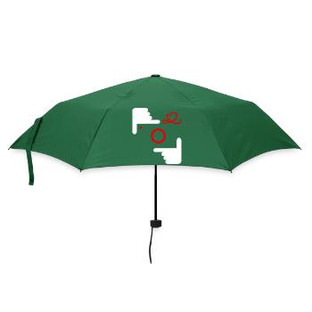 fotograf fotografieren fotokamera selfie - Regenschirm (klein) - Flaschengrün - Vorne