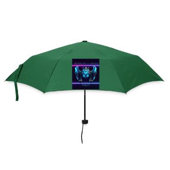 Futuristischer Drohnenpilot 2 - Regenschirm (klein) - Flaschengrün - Vorne