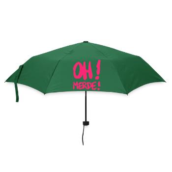 Merde - Parapluie standard - vert bouteille - Devant