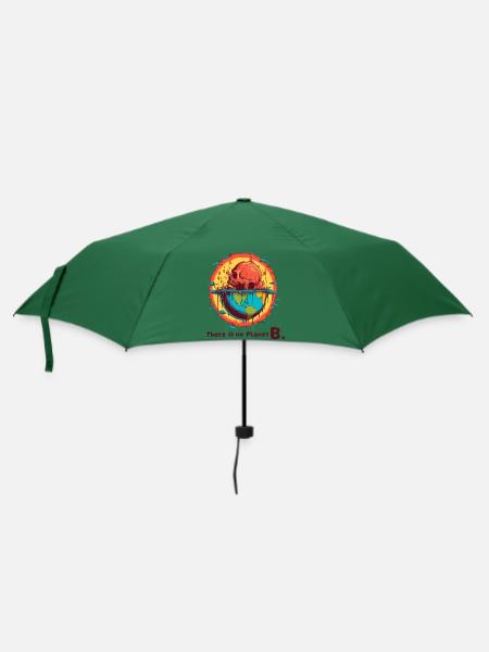 Earth Dying - Regenschirm (klein) - Flaschengrün
