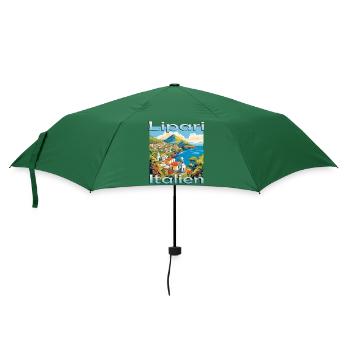Italien Lipari Sizilien Faszinierendes Design - Regenschirm (klein) - Flaschengrün - Vorne