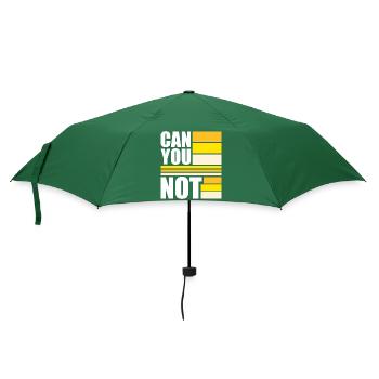 Kannst du nicht einen lustigen sarkastischen Spruch zitieren? - Regenschirm (klein) - Flaschengrün - Vorne