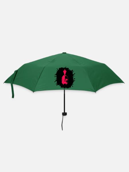 splatter sparta - Regenschirm (klein) - Flaschengrün