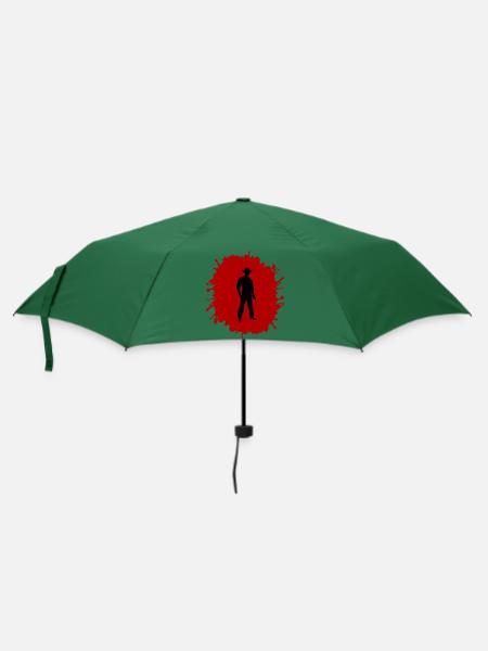 cowboy splatter - Regenschirm (klein) - Flaschengrün