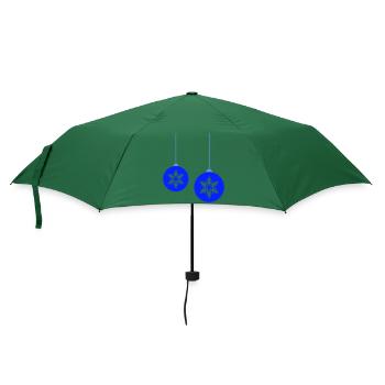 Weihnachtskugeln Stern - Regenschirm (klein) - Flaschengrün - Vorne