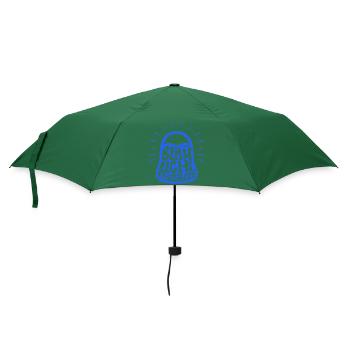 Blaulichtflüssigkeit - Blaulicht Symbol - Regenschirm (klein) - Flaschengrün - Vorne