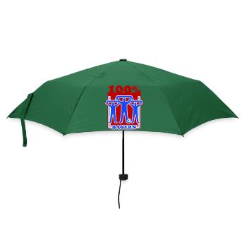 Bayern Fussball - Regenschirm (klein) - Flaschengrün - Vorne