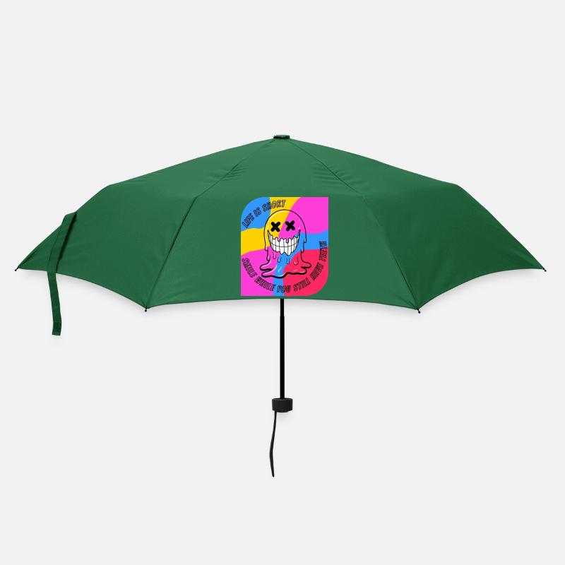 Leben & Zähne. POP - Regenschirm (klein) - Flaschengrün