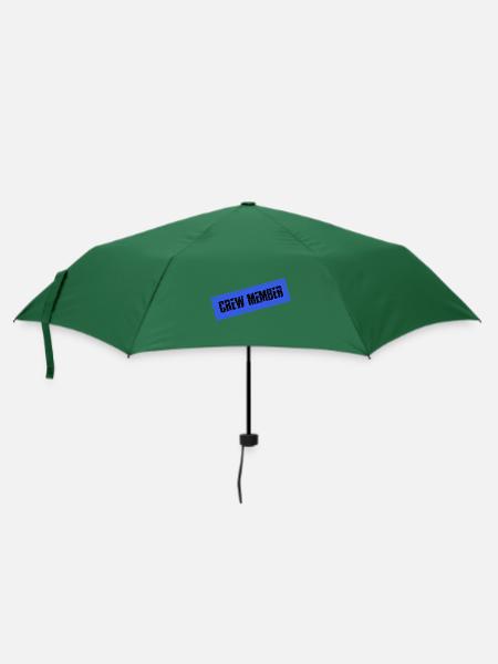 Crew Mitglied - Regenschirm (klein) - Flaschengrün