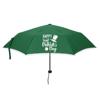 Alles Gute zum St. Patrick's Day Irischer Klee Geschenk - Regenschirm (klein) - Flaschengrün - Vorne