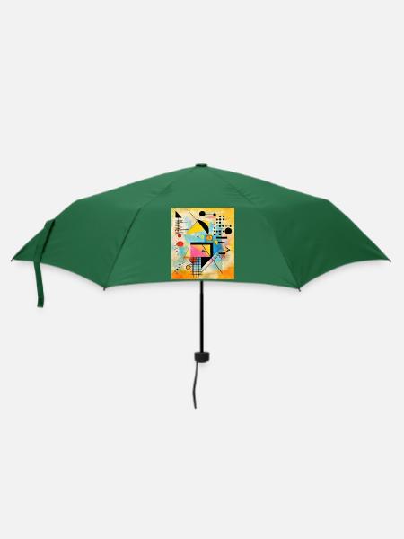 STREET ART ABSTRAKTION - Regenschirm (klein) - Flaschengrün