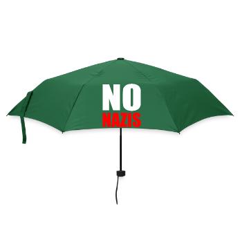 No nazis - Regenschirm (klein) - Flaschengrün - Vorne