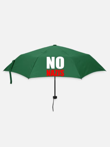 No nazis - Regenschirm (klein) - Flaschengrün