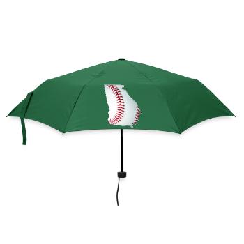 Georgia (USA) | echter Baseball | Landkarte - Regenschirm (klein) - Flaschengrün - Vorne