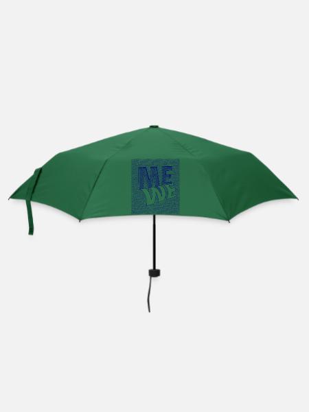 me we scribble - Regenschirm (klein) - Flaschengrün