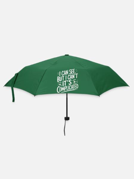 Blinde Blindheit Sehbehinderte Menschen - Regenschirm (klein) - Flaschengrün