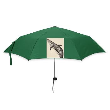 Anatomie der Wale - Regenschirm (klein) - Flaschengrün - Vorne