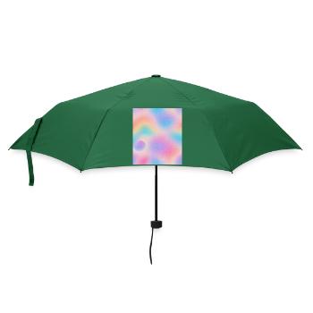 Auge in der Abstraktion - Regenschirm (klein) - Flaschengrün - Vorne