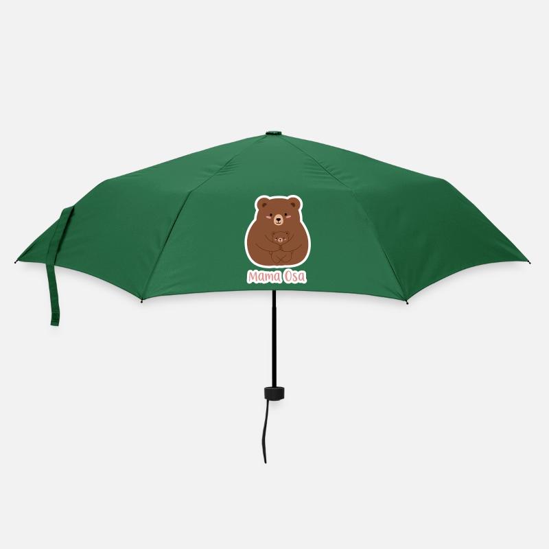 Mama Bear - Umbrella (small) - bottlegreen