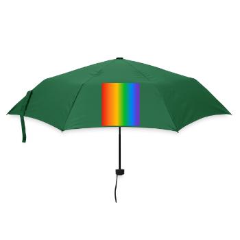 Regenbogen Farbverläufe Farben - Regenschirm (klein) - Flaschengrün - Vorne