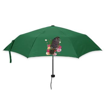 Der kaiserliche Papagei - Regenschirm (klein) - Flaschengrün - Vorne