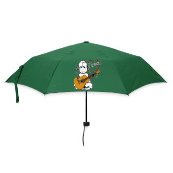 Akustische Gitarre spielen - Regenschirm (klein) - Flaschengrün - Vorne
